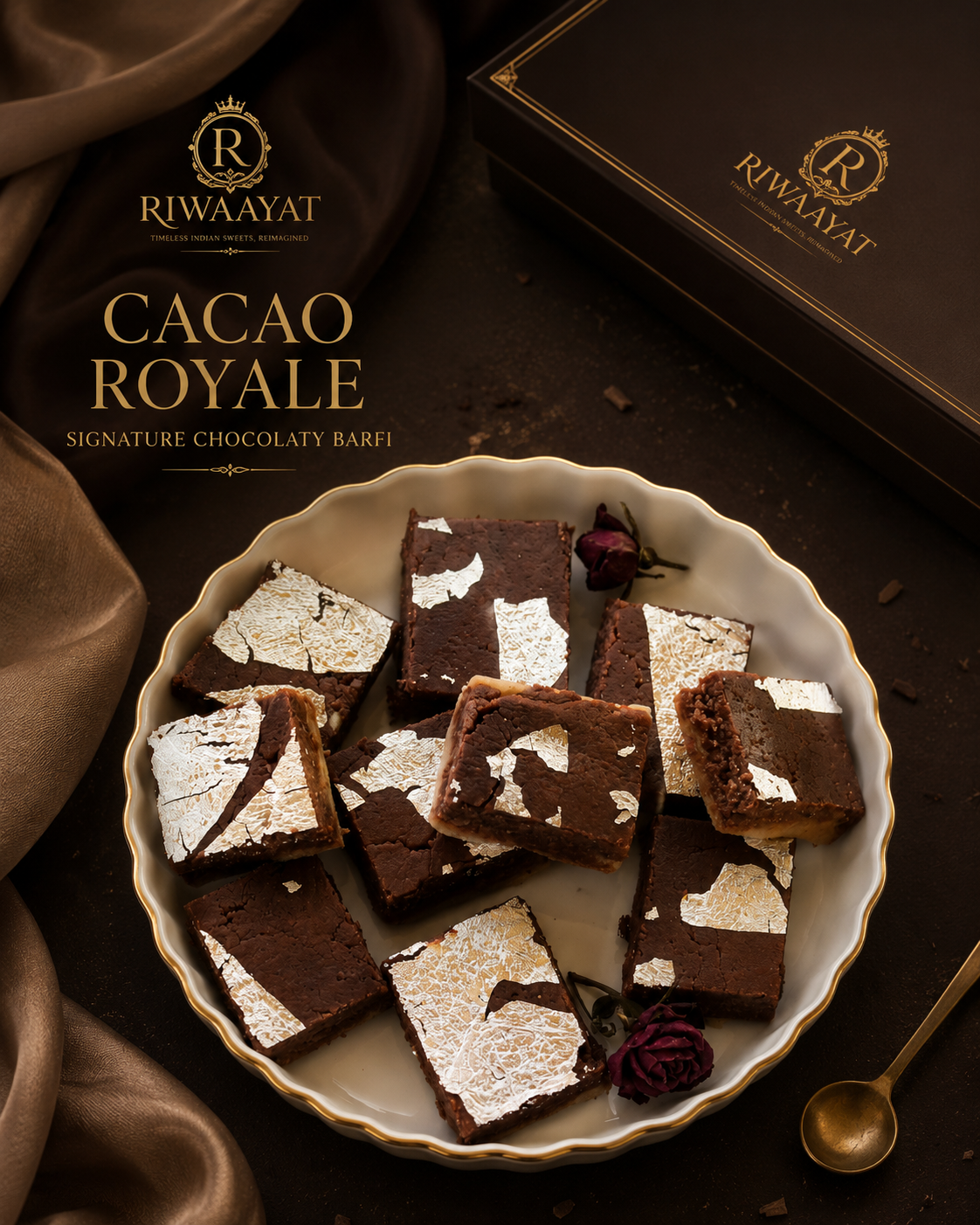 CACAO ROYALE 1 KG — Premium Chocolaty Barfi — single-origin cacao folded into slow-set khoya.